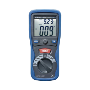 Medidor de resistencia a tierra digital a 3 hilos CAT III / 1000 V.