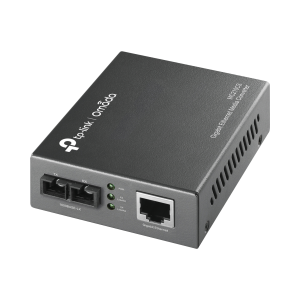 Convertidor Multimedia Mono-modo, 1 puerto RJ45 1000 Mbps, conector de fibra SC, hasta 15 Km