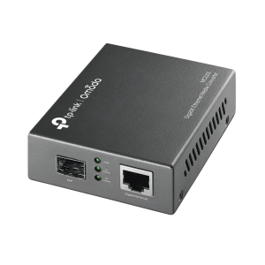 Convertidor Multimedia SFP Gigabit, 1 Puerto RJ45 1000 Mbps, 1 Puerto SFP, en fibra multimodo o fibra monomodo