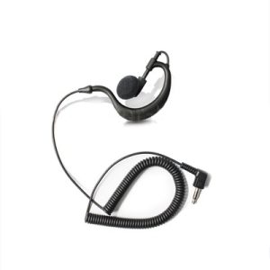 Audífono ajustable al oído con conector 3.5 mm, compatible con Radio Kenwood PKT-03-K y dispositivos con esta entrada