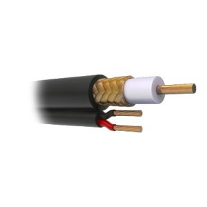 Bobina de 305 metros de Cable Coaxial RG59 Siamés, Malla de Cobre, HECHO EN M√âXICO, Optimizado para HD. Aplicación para intemperie.  ( Forro grabado con la marca SYSCOM )