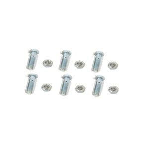 Paquete de 6 tornillos y tuercas de acero inoxidable 1/2 x 3 1/2‚Äù.