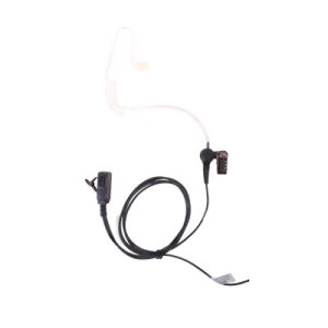 Micrófono - audífono de solapa con tubo ac√∫stico transparente para KENWOOD TK3230/3000/3402/3312/3360/3170,NX240/340/220/320/420 con tubo ac√∫stico de PU (grado médico)