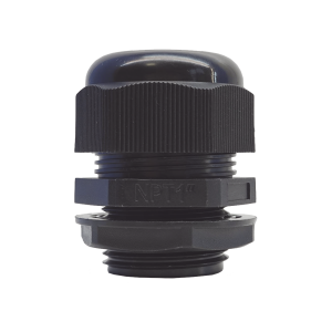 Conector Plástico Negro Tipo Glándula para Rosca NPT 1"