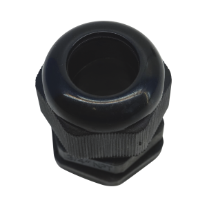 Conector Plástico Negro Tipo Glándula para Rosca NPT 3/4"