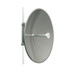 Antena direccional de 4 ft, 5.1 a 7.1 GHz, Ganancia 36 dBi, Conectores SMA, Polarización doble, incluye montaje para torre o mástil