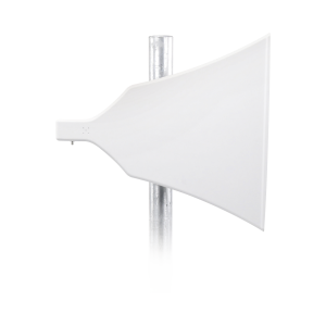 Antena Asimétrica de 90 ¬∞, 16 dBi, tipo cuerno de alta eficiencia, 4.9-6.5 GHz, , Conector SMA-Hembra, con montaje incluido