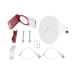 Antena Sectorial Simétrica de 30 ¬∞, 19 dBi, 4.9-6.5 GHz, Ideal para ambientes de alto ruido,  Tipo de conector N-Hembra, con montaje y jumpers incluidos