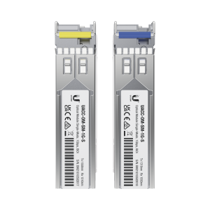 UFiber Módulo SFP, transceptor MiniGibic MonoModo 1.25 Gbps, distancia 3km, un conector LC, incluye 2 tranceptores