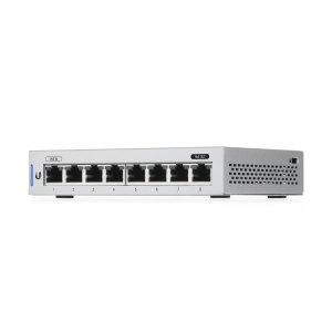 Switch UniFi Administrable capa 2 de 8 Puertos Gigabit (7 Ethernet y 1 PoE Pasivo 48V)