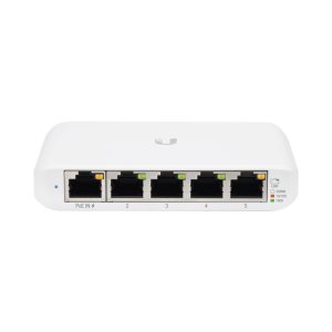 Switch UniFi Administrable Compacto de 5 Puertos 10/100/1000 Mbps, soporta entrada de PoE 802.3af/at