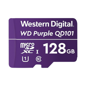 Memoria microSD de 128 GB PURPLE, Especializada Para Videovigilancia, 10 VECES MAYOR DURACI√ìN, 3 AÑOS DE GARANTIA