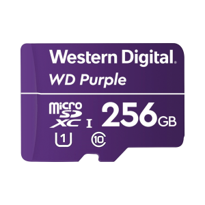 Memoria microSD de 256 GB PURPLE, Especializada Para Videovigilancia, 10 VECES MAYOR DURACI√ìN, 3 AÑOS DE GARANTIA