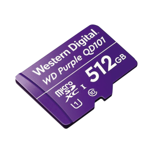 Memoria microSD de 512 GB PURPLE, Especializada Para Videovigilancia, 10 VECES MAYOR DURACI√ìN, 3 AÑOS DE GARANTIA