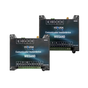 Convertidor de lectora para control de acceso (cableado a inalámbrico) / 1 Wiegand / 2 Relevadores / 2 Entradas / Hasta 1.6 KM de distancia