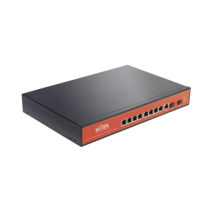 Switch Administrable Capa 2 de 8 puertos 10/100/1000 PoEaf/at + 2 x SFP Gigabit, con respaldo para energía solar