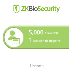 Licencia para ZKBiosecurity permite la gestion de 5 mil visitantes y 1 estacion de registro