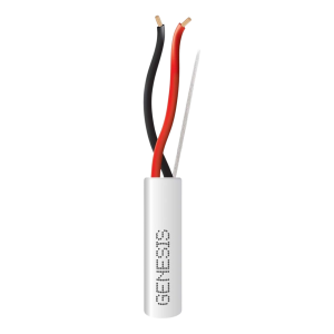 Bobina de 305 Metros de Cable 2 X 18 AWG / Uso INTERIOR / Riser / Blanco / Para aplicaciones en Alarmas de intrusión, Control de acceso, Interfonos, TV porteros, Automatizacion, Audio y Voceo.