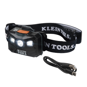 Lámpara Luz LED Frontal Recargable de 400 L√∫menes con Correa de Tela, Adaptable y Ajustable a Gorros, Cascos, Cachuchas  o directo a Frente Humana (Tipo Minero)