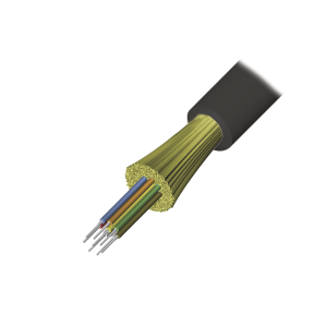 Cable de Fibra √ìptica de 12 hilos, Interior/Exterior, Tight Buffer, No Conductiva (Dielectrica), Riser, Multimodo OM3 50/125 optimizada, 1 Metro