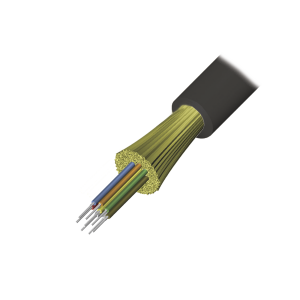 Cable de Fibra √ìptica de 4 hilos, Interior/Exterior, Tight Buffer, No Conductiva (Dielectrica), Plenum, Monomodo OS2, 1 Metro