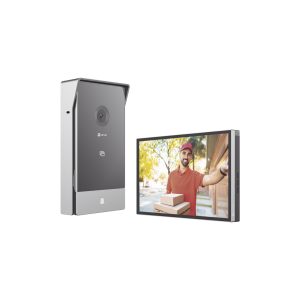 Videoportero IP Conexión a 2 Hilos / Con Monitor Wi-Fi para Interior / Frente de Calle  IP65 Uso Exterior Protegido / Cámara 3 Megapíxel / Llamada a la App / Apertura remota  / Soporta 2 Puertas / Ranura para MicroSD