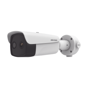 Bala IP Dual / Térmica 35 mm (384 X 288 ) / √ìptico 15 mm (4 Megapixel) / 100 mts IR / IP66 / PoE / Termométrica / Detección de Temperatura / MicroSD