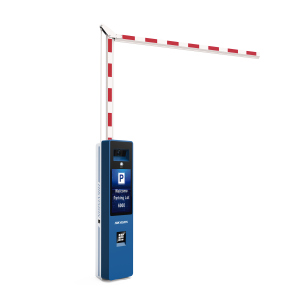 Barrera Vehicular IZQUIERDA Todo en Uno / Brazo Articulado Incluido de 4 mts / Cámara ANPR Integrada / Boton de Ayuda / Pantalla LCD / Apertura en 4 segundos
