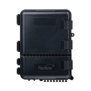 Caja de Distribución de Fibra √ìptica para 24 Empalmes, con 8 acopladores SC/APC simplex, Exterior IP55, Color Negro
