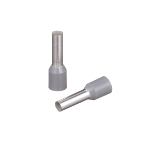Ferrule Aislado PAN-TERM para Cable 12 AWG, Largo 17.5mm, DIN Color Gris. Paquete 500 Piezas
