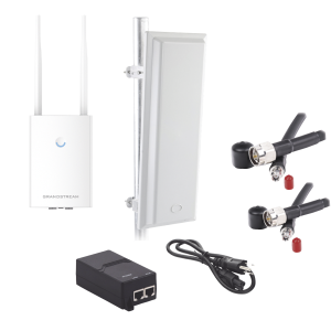 Kit de radio GWN7605LR con antena TXS25619DP, para amplia cobertura de WiFi en 90¬∫, frecuencia (2.4 a 2.5 GHz) y (5.1 a 6.5 GHz), 1.27 Gbps y administración desde la nube gratuita
