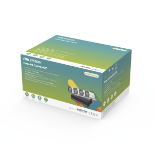 Kit TurboHD 1080p / DVR 4 Canales con Unidad de Almacenamiento eSSD de 300 GB / 4 Cámaras Bala ColorVu con Micrófono Integrado / Fuente de Poder / Accesorios de Instalación