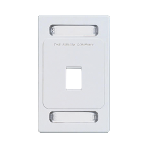 Placa de pared Keystone de 1 salida, color blanco, para jacks Keystone Z-MAX y MAX