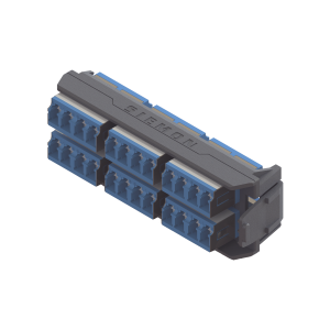Placa Acopladora LightVerse, 12 Conectores D√∫plex LC/UPC "Shuttered", Acepta hasta 24 fibras Monomodo