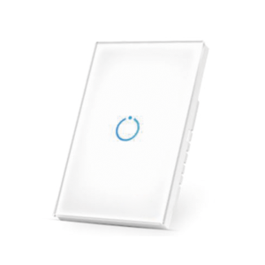 Interruptor On/Off panel táctil touch inalámbrico Zwave Plus 1 boton. Compatible con Hubitat HC8, Álula  M2M, otro