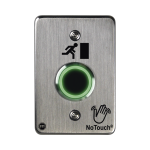 Interruptor IR NoTouch¬Æ de Acero Inoxidable, De un solo grupo, Símbolo de puerta