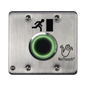 Interruptor IR NoTouch¬Æ de Acero Inoxidable, Salida Doble, Símbolo de Puerta
