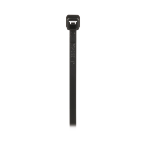 Cincho de Nylon 6.6 de Bloqueo, 203 mm largo x 2.5mm ancho, Color Negro, Exterior Resistente a Rayos UV, Paquete de 1000pz