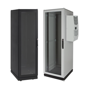 Gabinete de Telecomunicaciones ProLine V/D, 600 mm de Ancho, 1000 mm de Profundidad, Con Preparación para Aire Acondicionado Tipo G52, 42 UR, Color Negro