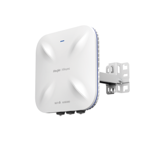 Punto de Acceso Wi-Fi 6 Industrial para Exterior Omnidireccional 5.95Gbps, MU-MIMO 4x4, 360¬∞, Filtros Anti Interferencia y Auto Optimización con IA, puerto eth 2.5G y SFP