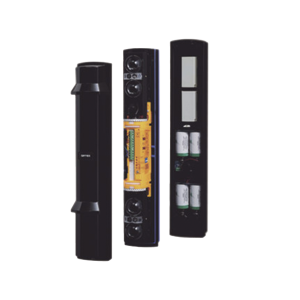 Barrera fotoeléctrica de 100 metros 4 rayos 1 canal / Alimentación por baterías (INCLUIDAS)