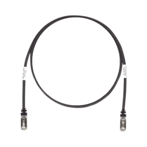 Patch Cord Cat6A, Blindado S/FTP, CM/LS0H, 10 Metros, Color Negro