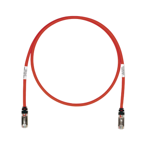 Patch Cord Cat6A, Blindado S/FTP, CM/LS0H, 25ft, Color Rojo