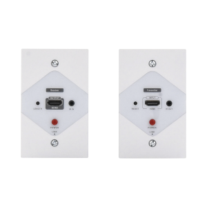 Kit Extensor HDMI en PLACAS DE PARED para distancias de 40 metros / Resolución 1080P @ 60 Hz / Cat 6/6A/ 7 / HDR/ Cero Latencia / Soporta Control Remoto / Placa de pared de 2.74 x 4.49‚Äù (tamaño estándar de EE.UU.).