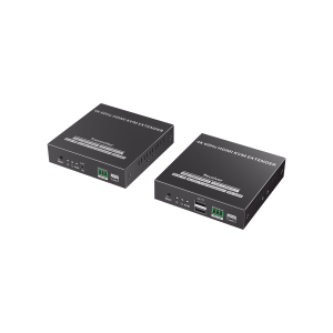 Kit Extensor KVM (HDMI y USB) hasta 150 metros | Transmite el Video y Controla tu DVR vía USB a distancia | Soporta resolución 4K @60Hz | Cat 6, 6a y 7 | Salida Loop en el Tx para visualización local