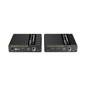 Kit Extensor HDMI por FIBRA √ìPTICA 10G a 40 Km / Resolución 4K@60Hz/ Monomodo (SMF) / IPCOLOR PIXEL / Cero Latencia/ Sin Comprimir / S/PDIF / ARC / RS-232 / Salida Loop / Transceptores √ìpticos (GBIC) Incluidos / IR bidireccional.