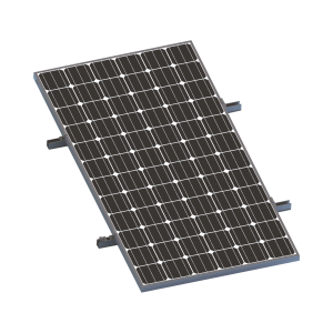 Kit De Minirieles Para Panel Solar Arreglo 1X1 Para Instalación Plano En Lámina