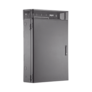 Gabinete de Montaje en Pared TrueEdge‚Ñ¢, Con 3 UR para Equipo Activo y 3 UR para Paneles de Parcheo, Fabricado en Acero, Color Negro