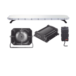 Kit básico para equipamiento de unidades de Seguridad P√∫blica con Sirena Mono-mando