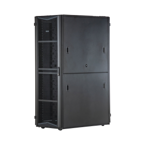 Gabinete FlexFusion para Centros de Datos, 42 UR, 700 mm de Ancho, 1200 mm de Profundidad, Fabricado en Acero, Color Negro